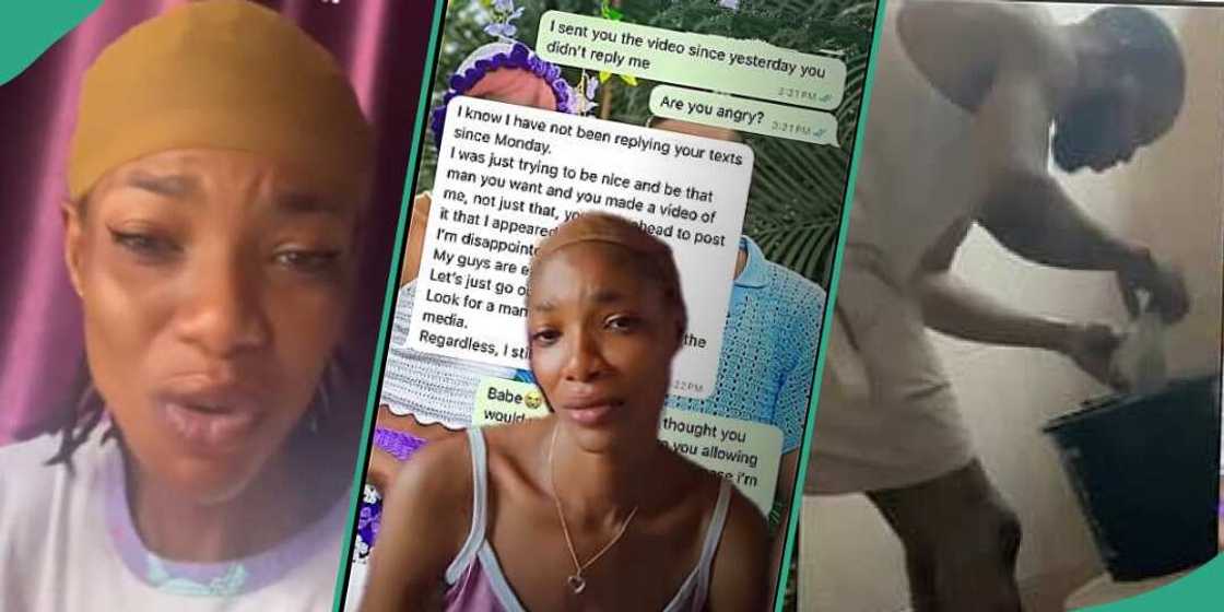 Lady regrets after sharing video of boyfriend washing her underwear Lady regrets after sharing video of boyfriend washing her underwear
