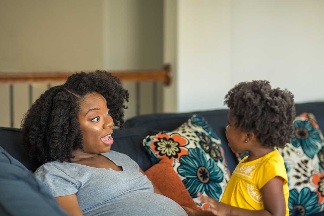 A mother and daughter A mother and daughter