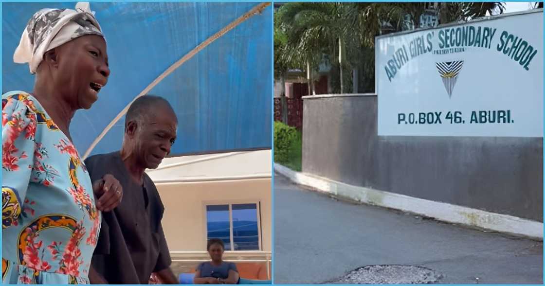 Photo of elderly people and Aburi Girls Photo of elderly people and Aburi Girls