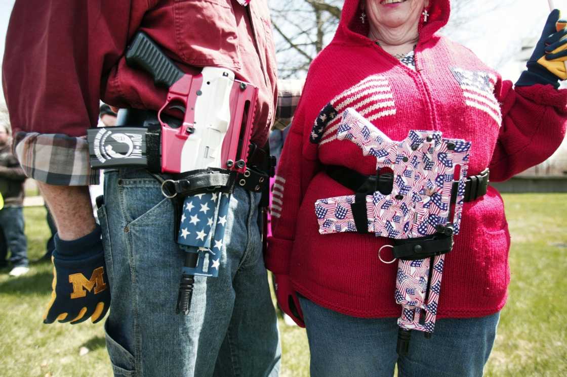 All-American: Supporters of laws permitting the open carry of handguns in Michigan in 2014 All-American: Supporters of laws permitting the open carry of handguns in Michigan in 2014