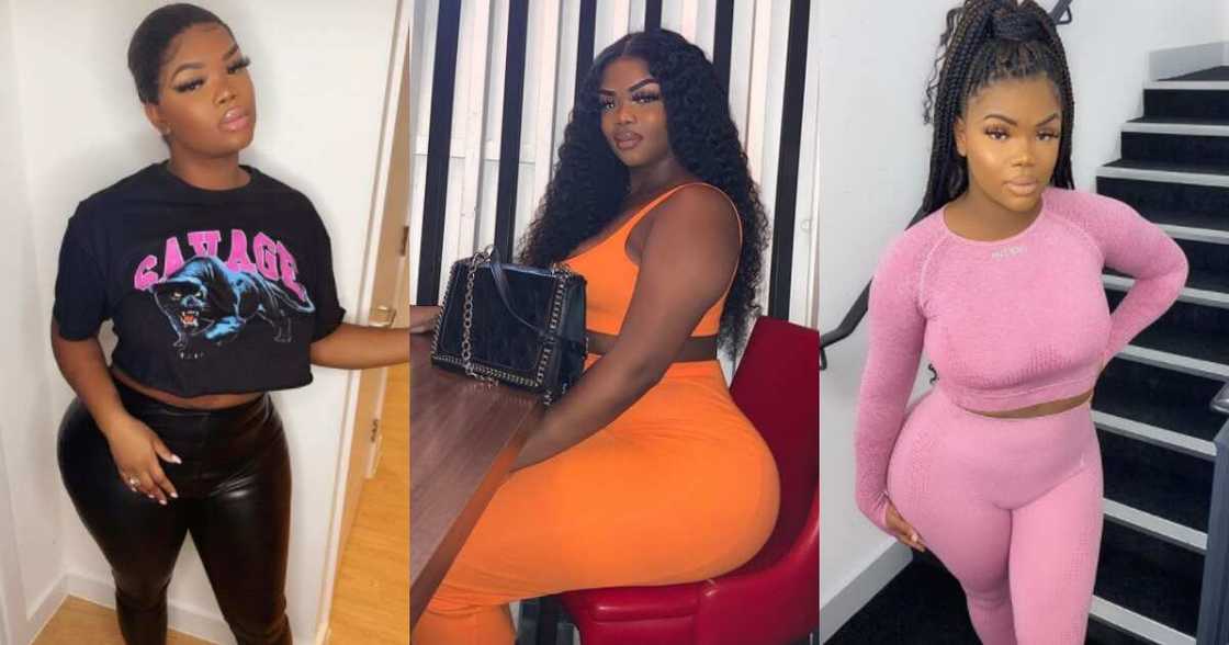 Slay Queen with enhanced body now in pain; advices girls to love themselves how they are