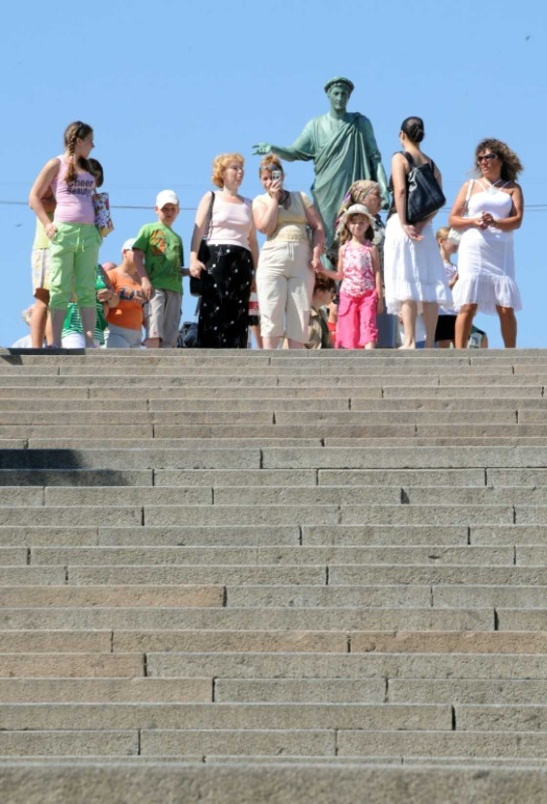 The Duc de Richelieu statue at the top of the Potemkin stairs in 2008 The Duc de Richelieu statue at the top of the Potemkin stairs in 2008