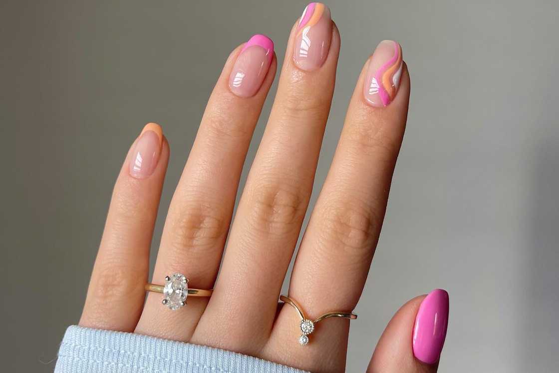 unique classy short nail designs