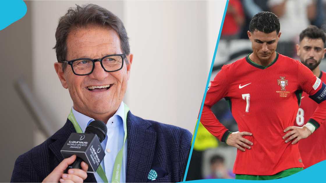 Fabio Capello, Cristiano Ronaldo, GOAT, Pele, Diego Maradona, Lionel Messi Fabio Capello, Cristiano Ronaldo, GOAT, Pele, Diego Maradona, Lionel Messi