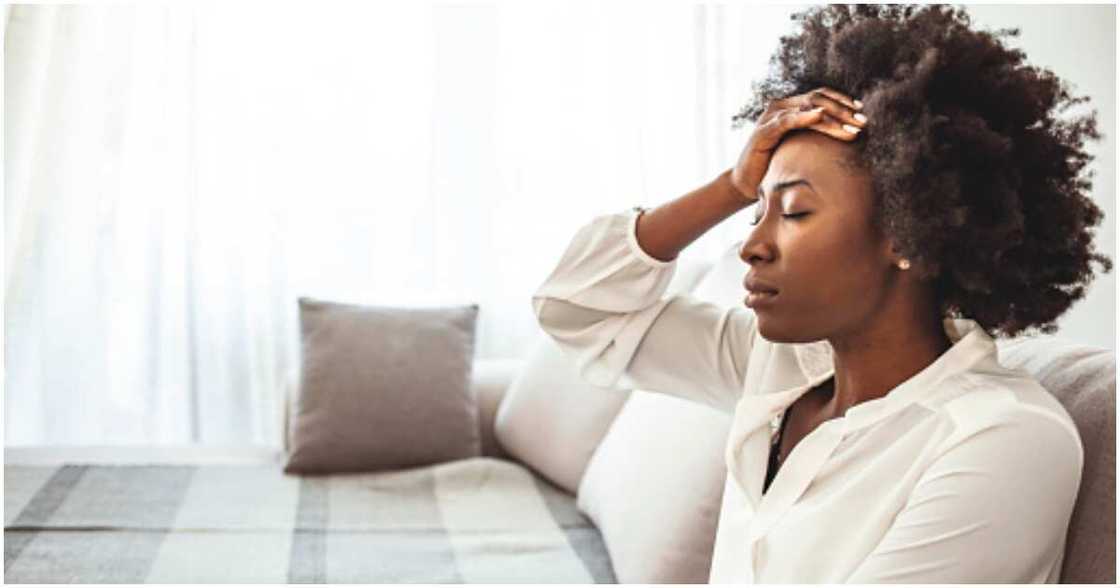 Stressed lady Stressed lady