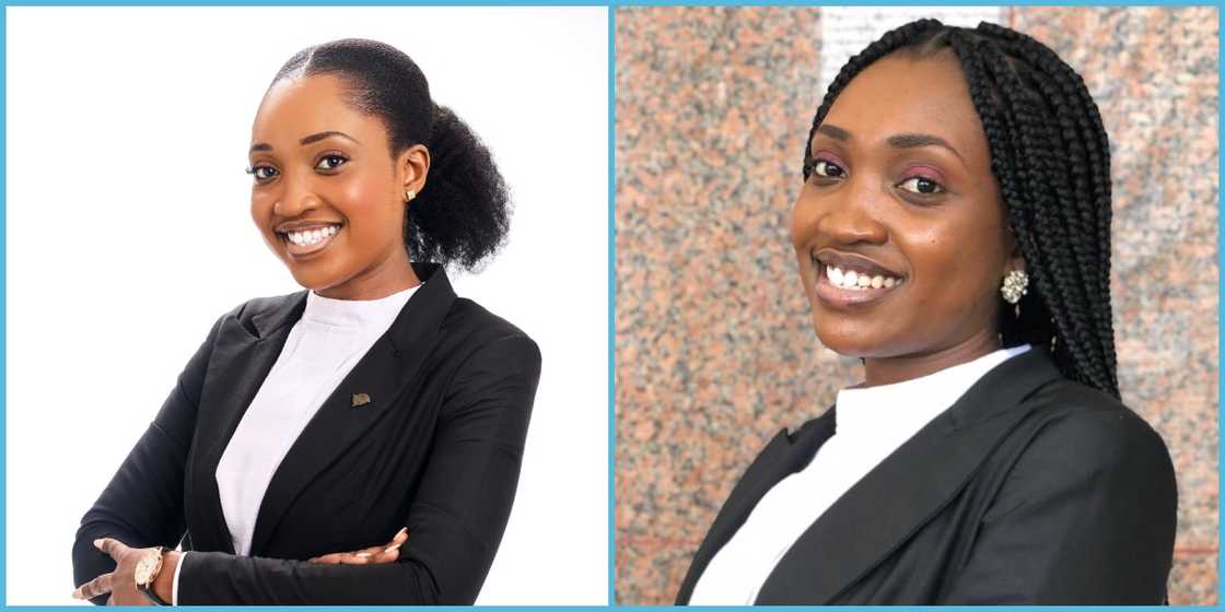 Ghanaian lady celebrates her graduation from UPSA with LLB. Ghanaian lady celebrates her graduation from UPSA with LLB.