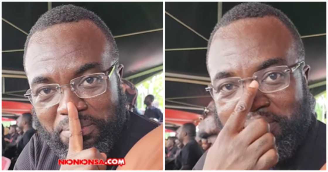 Fred Nuamah at Christian Atsu's funeral Fred Nuamah at Christian Atsu's funeral