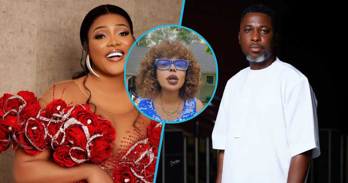 Akosua Vee has responded to Afia Schwarzenegger over commenta about Kwame A Plus' alleged cheating, saying her husband is faithful. Akosua Vee has responded to Afia Schwarzenegger over commenta about Kwame A Plus' alleged cheating, saying her husband is faithful.