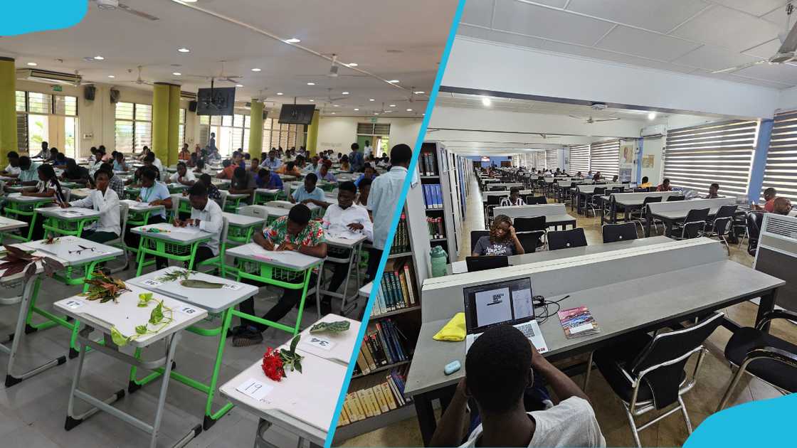 KNUST students in the classroom and others in the library. KNUST students in the classroom and others in the library.