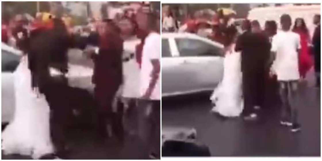 Drama as bride finds out groom has been cheating on her with chief bridesmaid on the way to their wedding Drama as bride finds out groom has been cheating on her with chief bridesmaid on the way to their wedding