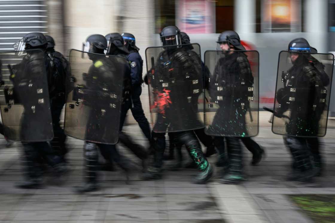 Police have been accused of using 'excessive force' against protesters Police have been accused of using 'excessive force' against protesters