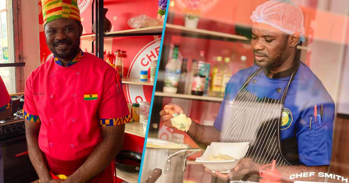Chef Smith during his cook-a-thon Chef Smith during his cook-a-thon