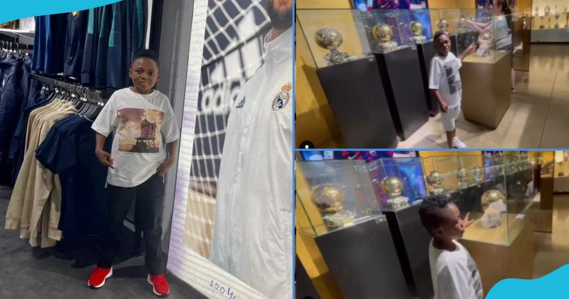 Yaw Dabo visited Barcelona's museum and reacted after seeing Messi's Ballon d'Or awards on display Yaw Dabo visited Barcelona's museum and reacted after seeing Messi's Ballon d'Or awards on display