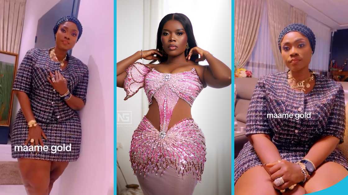 Maame Gold Dust, Delay, The Delay Show, Ghanaian luxury shopper, Ghanaian celebrities, Designer bags Maame Gold Dust, Delay, The Delay Show, Ghanaian luxury shopper, Ghanaian celebrities, Designer bags