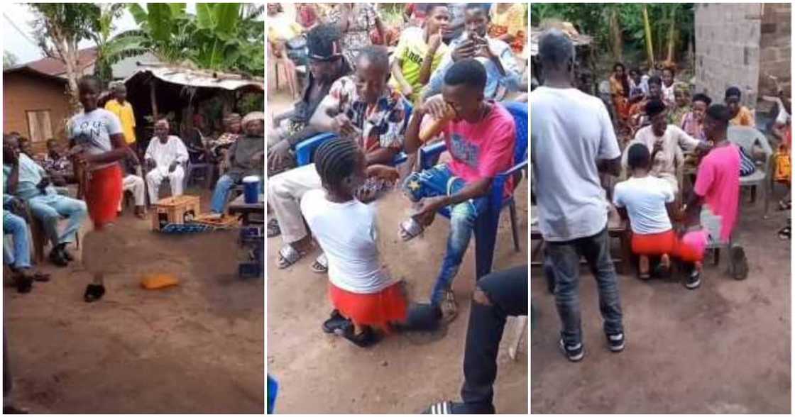 Simple Nigerian wedding, casual clothes, slippers at wedding, no bridesmaids at Nigerian wedding Simple Nigerian wedding, casual clothes, slippers at wedding, no bridesmaids at Nigerian wedding