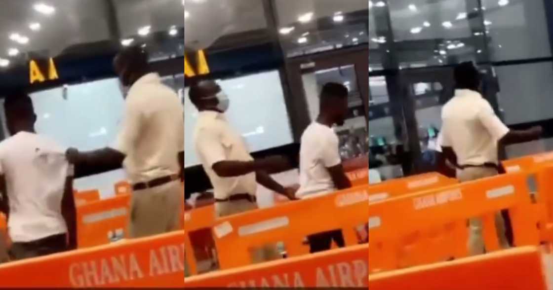 Ghana ay3 shi: Ghanaian caught at airport trying to leave the country without a passport Ghana ay3 shi: Ghanaian caught at airport trying to leave the country without a passport
