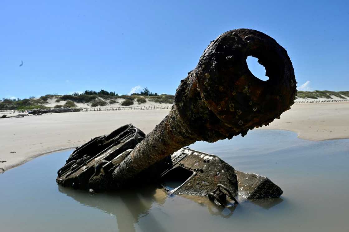 The rusted out wreckage of an old tank is seen at Ou Cuo Sandy Beach on Taiwan's Kinmen Islands The rusted out wreckage of an old tank is seen at Ou Cuo Sandy Beach on Taiwan's Kinmen Islands