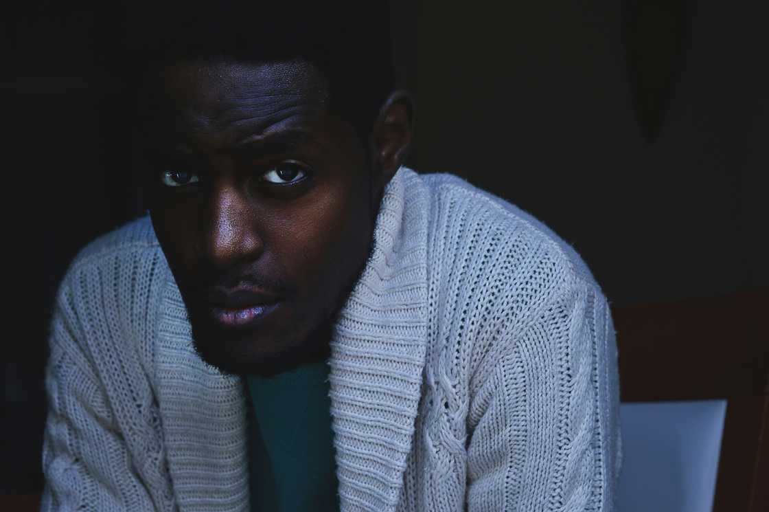 A worried man A worried man