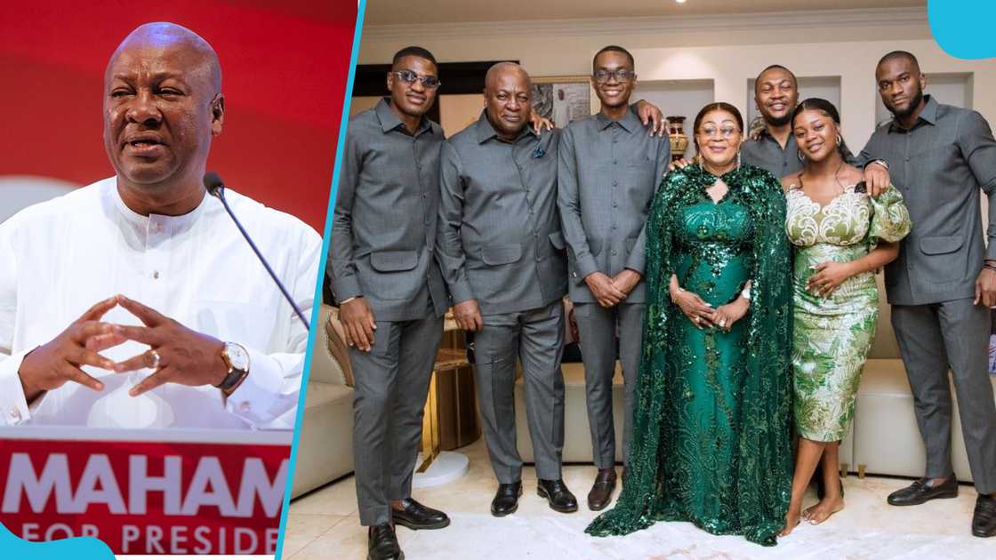 John Dramani Mahama, Lordina Mahama, Mahama's kids, Jean Mensa, 2024 Ghana elections