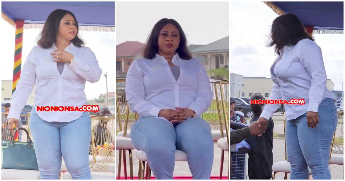 Adwoa Safo rocking white top on jeans Adwoa Safo rocking white top on jeans