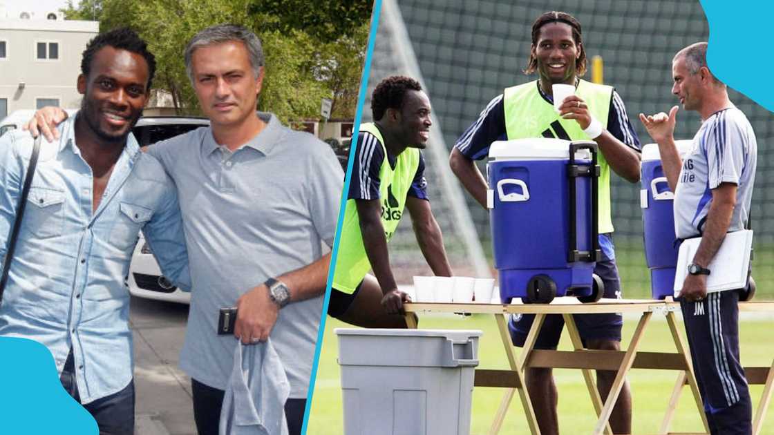 Michael Essien defends former manager Jose Mourinho. Michael Essien defends former manager Jose Mourinho.
