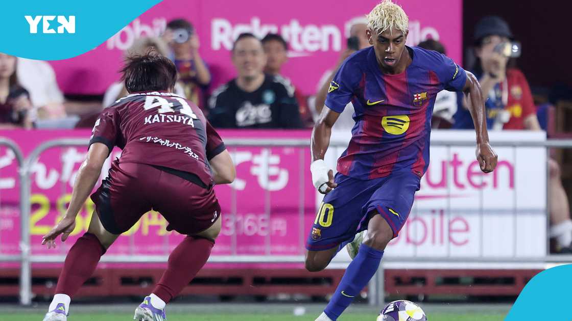 Lamine Yamal, FC Barcelona, pre-season friendly, Vissel Kobe, Hansi Flick, No.10.