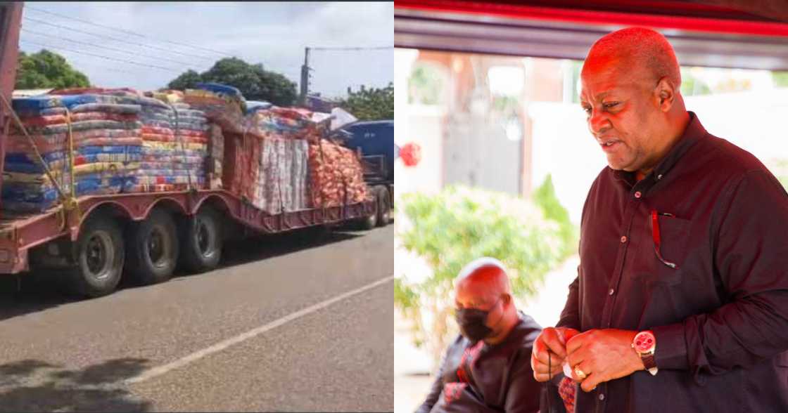Mahama delivers relief items to victims of tidal waves Mahama delivers relief items to victims of tidal waves