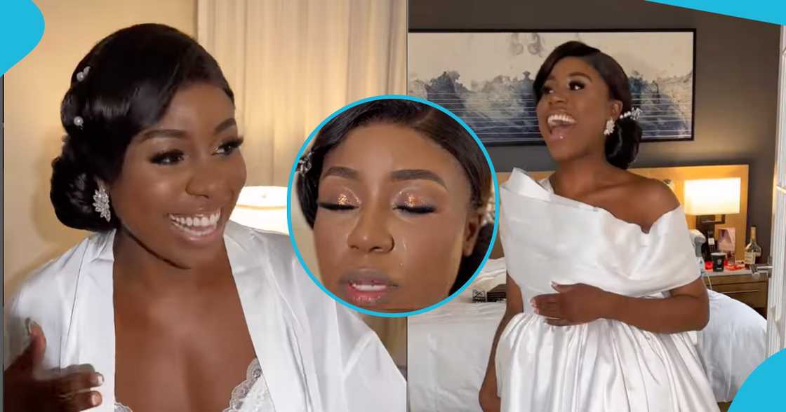 Beautiful bride slays in flawless makeup