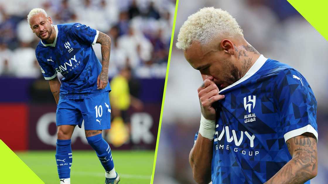 Al-Hiilal forward Neymar could be out for at least two weeks after picking up an injury 30 minutes into his second game of the season. Al-Hiilal forward Neymar could be out for at least two weeks after picking up an injury 30 minutes into his second game of the season.