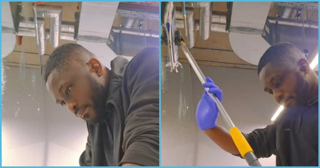 Photo of a Ghanaian cleaner Photo of a Ghanaian cleaner