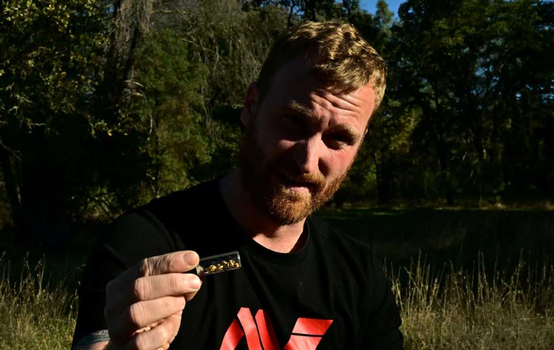 Cody Blanchard of Heritage Gold Rush uses his metal detector -- he is turning his hobby into a business amid the renewed interest in prospecting Cody Blanchard of Heritage Gold Rush uses his metal detector -- he is turning his hobby into a business amid the renewed interest in prospecting
