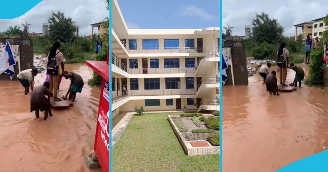UCC, flood, floodwater, mini transport system, ghanaian student, Ghana, University of Cape Coast