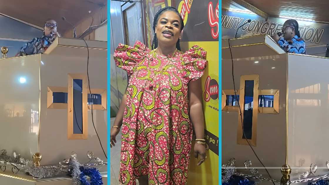 Oheneni Adazoa, Oheneni Pregnancy, Ghanaian church, Sompa Nkomo, Media personality, Oheneni Adazoa in church Oheneni Adazoa, Oheneni Pregnancy, Ghanaian church, Sompa Nkomo, Media personality, Oheneni Adazoa in church