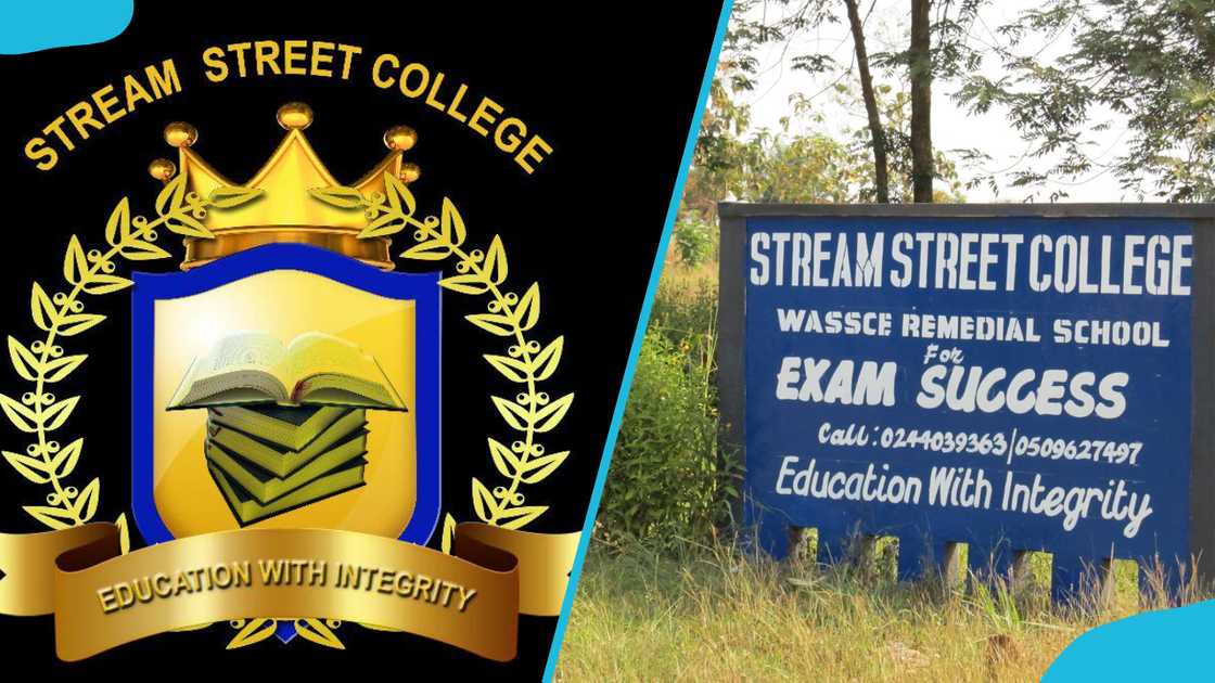 Stream Street College's logo and front sign