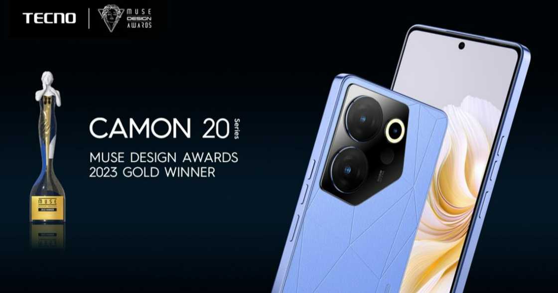 TECNO CAMON 20 Series wins MUSE Design Awards 2023 Gold TECNO CAMON 20 Series wins MUSE Design Awards 2023 Gold