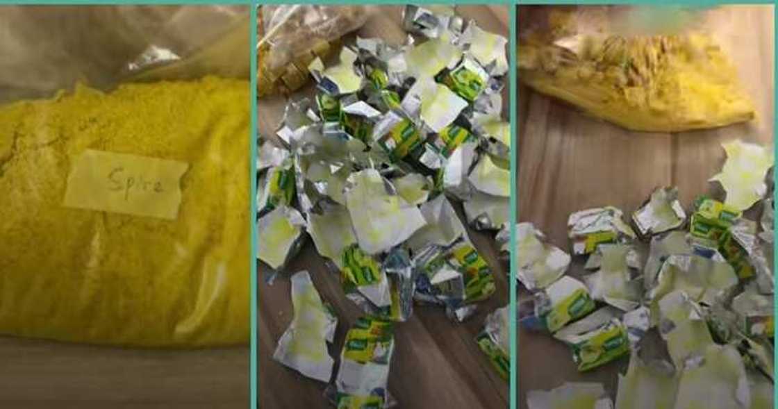 Lady travelling abroad shares reason for grounding her seasoning cubes Lady travelling abroad shares reason for grounding her seasoning cubes