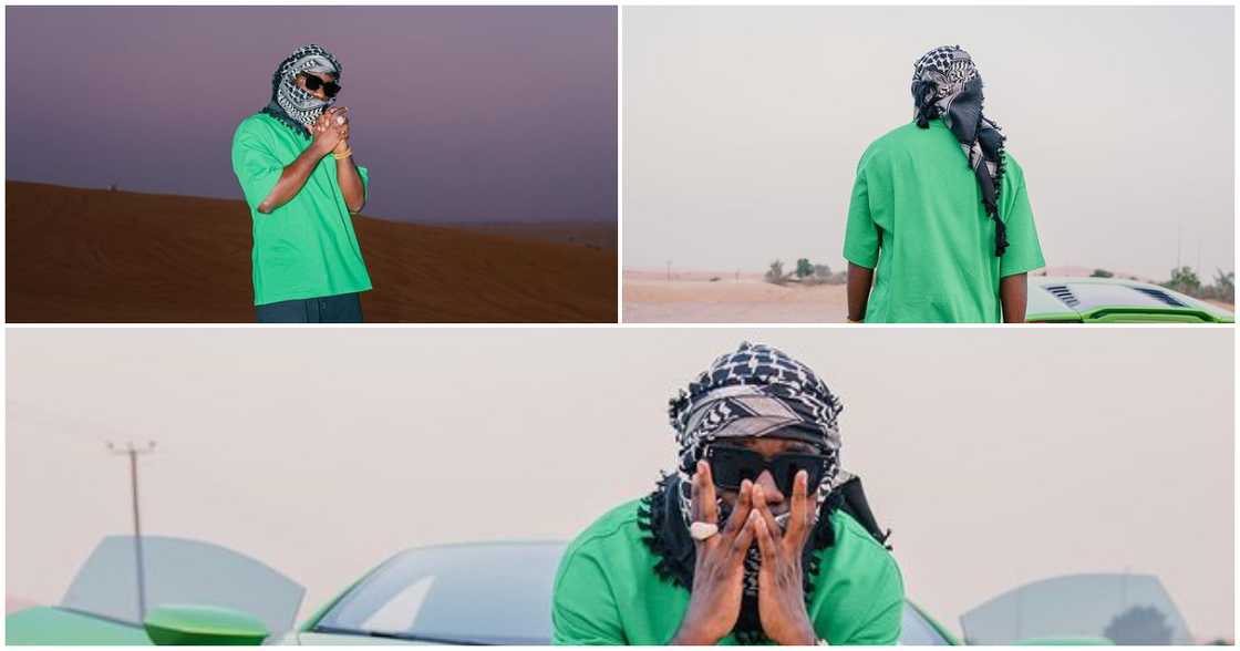 Sarkodie: Ghanaian Rapper Wears GHC 1500 Socks and Designer Clothes While Chilling In Dubai Sarkodie: Ghanaian Rapper Wears GHC 1500 Socks and Designer Clothes While Chilling In Dubai