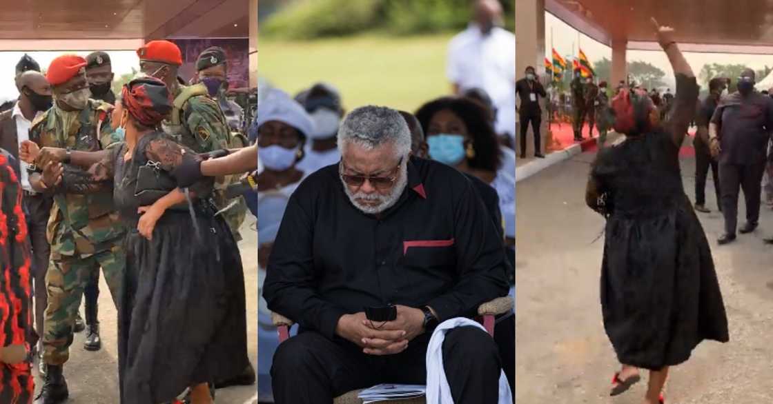 Reactions as JJ's alleged 1st child is stopped from seeing his body Reactions as JJ's alleged 1st child is stopped from seeing his body