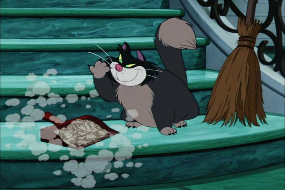 Lucifer is on a strewn staircase Lucifer is on a strewn staircase