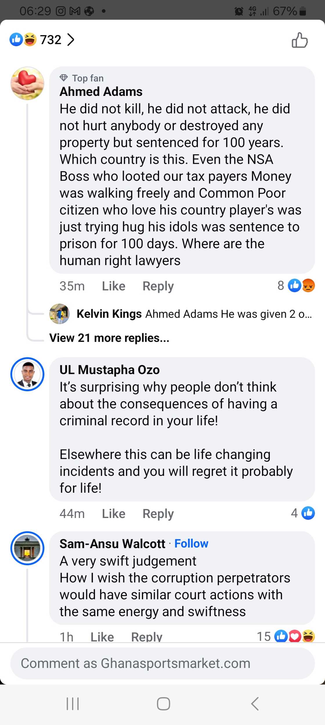 Divided opinions as Accra District Cour slaps picth invader at Ghana vs Chad World Cup qualifier, Mohammed Huzeinu, with 100-day inprisonment Divided opinions as Accra District Cour slaps picth invader at Ghana vs Chad World Cup qualifier, Mohammed Huzeinu, with 100-day inprisonment