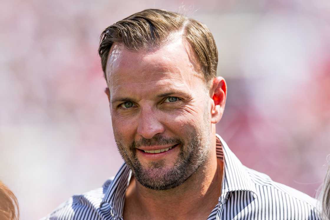 Wes Welker stands on the field in Lubbock, Texas