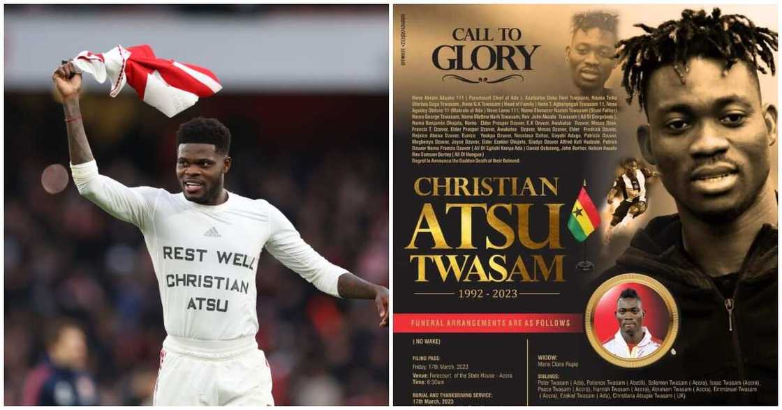 Photo of Christian Atsu obituary and Thomas Partey Photo of Christian Atsu obituary and Thomas Partey