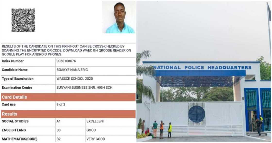 The WASSCE results of Eric Nana Boakye. The WASSCE results of Eric Nana Boakye.