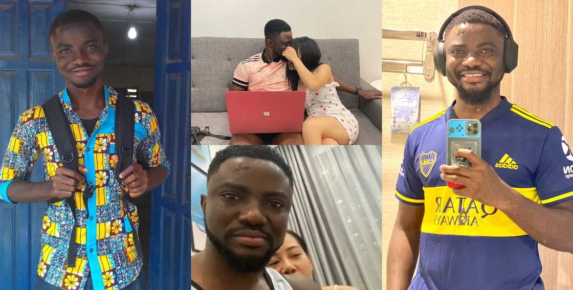 Achabu revealing the face of his foreign lady Achabu revealing the face of his foreign lady