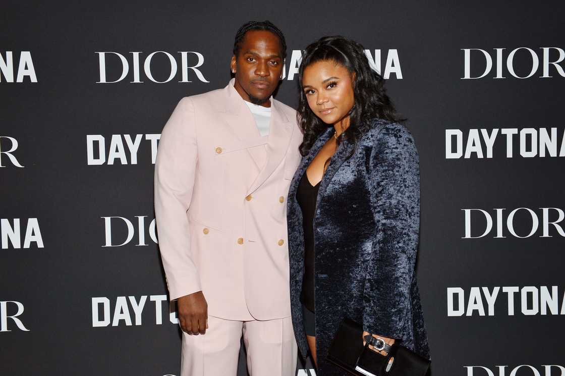 Pusha T and Virginia are seen at the Dior Celebrates Pusha T's Daytona Rap Album Of The Year.