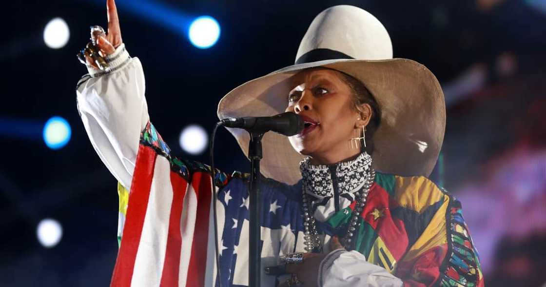 Erykah Badu attended Obama's 60th birthday party, and she apologised for recording it. Photo: Getty Images. Erykah Badu attended Obama's 60th birthday party, and she apologised for recording it. Photo: Getty Images.