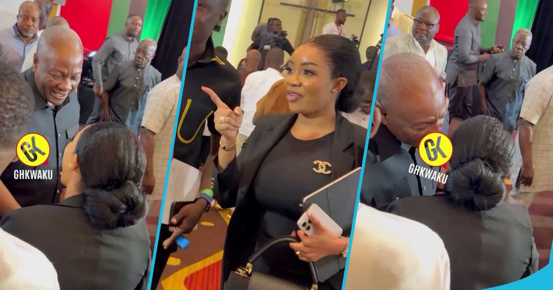 John Dramani Mahama and Serwaa Amihere at the Media Encounter at Kempinski