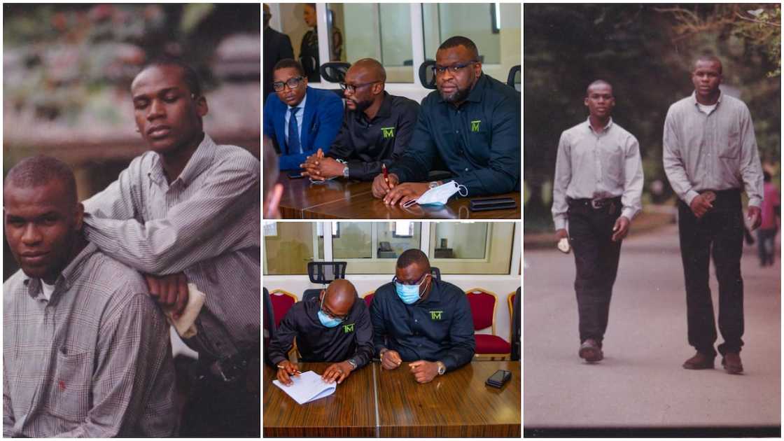 Friends who have been together for 25yrs make it, sign big N4.5bn real estate contract, share throwback photos Friends who have been together for 25yrs make it, sign big N4.5bn real estate contract, share throwback photos