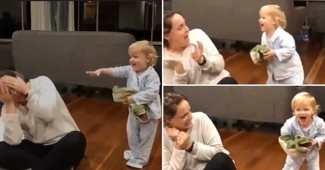 Adorable video, baby videos, toddler scares mom, trending news, viral video, baby scares mom, baby plays prank, funny videos Adorable video, baby videos, toddler scares mom, trending news, viral video, baby scares mom, baby plays prank, funny videos