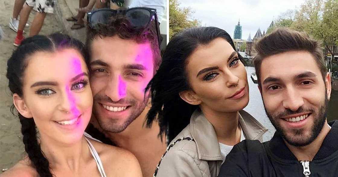 The couple has been together for two years. The couple has been together for two years.